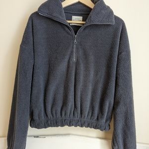 Urban Outfitters Cropped Fleece Jacket